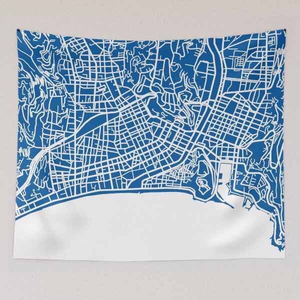 Item preview, Nice Map - Deep Blue designed and sold by CartoCreative.