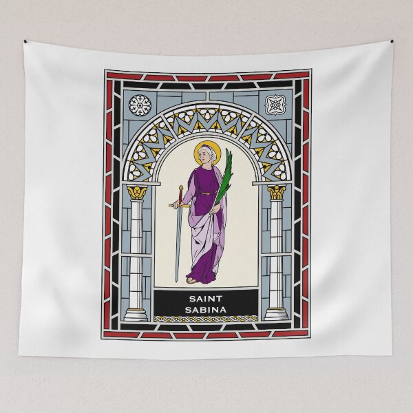Item preview, ST SABINA OF ROME under STAINED GLASS designed and sold by CatholicSaints.