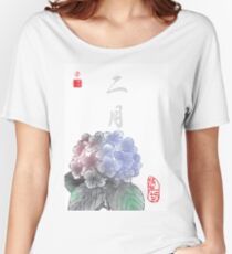 Inked Petals of a Year February Women's Relaxed Fit T-Shirt