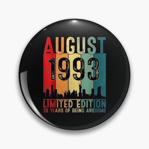 Item preview, Born In August 1993 Birthday, 28 Years Old  designed and sold by JethroShop.