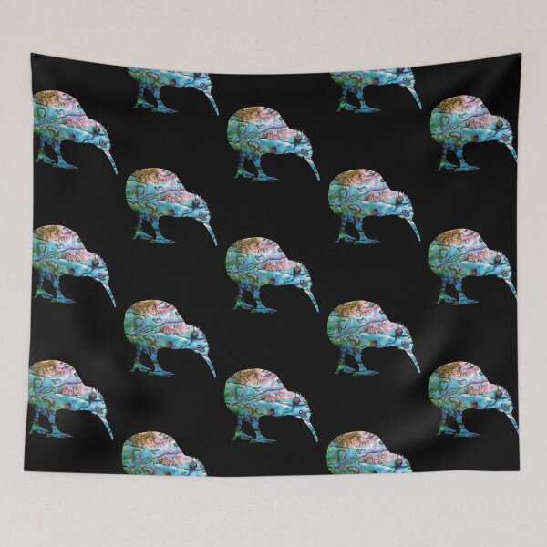 Item preview, NEW ZEALAND PAUA KIWI BIRD designed and sold by Madjack Tees Kiwi SuperStore.