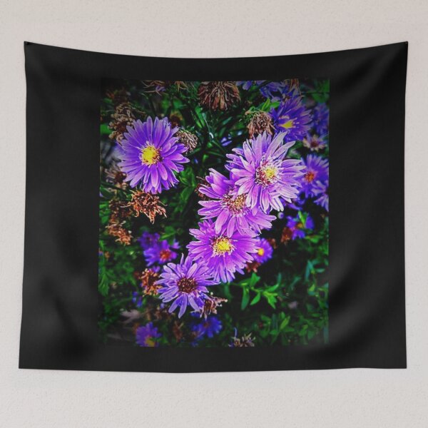 Item preview, Bright Purple Asters Blooming Colorful Design designed and sold by EarthArtDesigns.