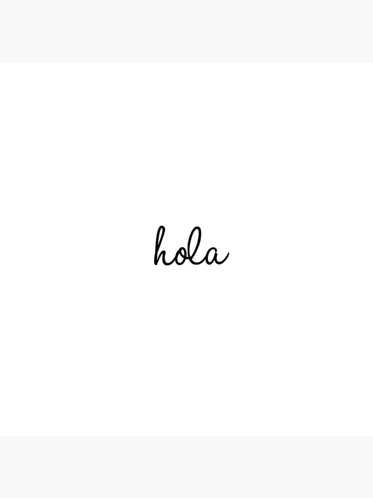 Bolsa de tela «Hola cursiva» de dallasdee | Redbubble