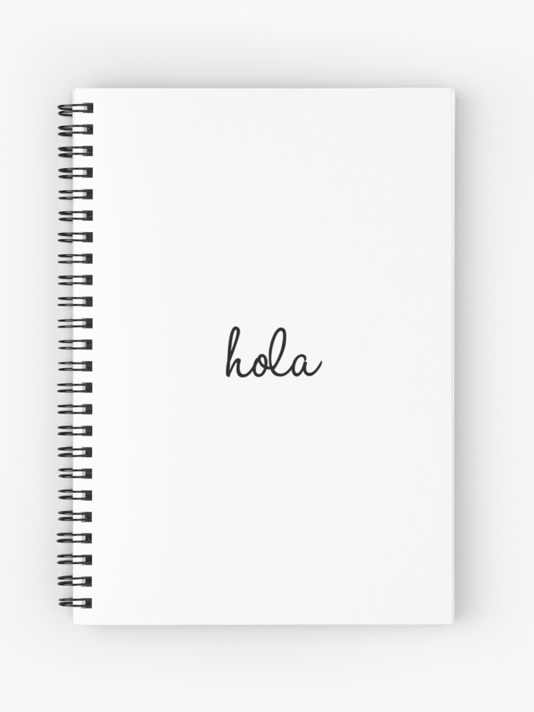 Cuaderno de espiral «Hola cursiva» de dallasdee | Redbubble