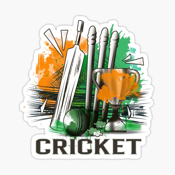 cricket-lover-cricket-player-cricket-fans-gift-india-sticker-for-sale