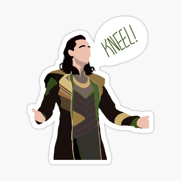 Vista previa del artículo con la obra «¡Arrodillarse! dijo Tom Hiddleston», diseñado y vendido por lyssajaime.