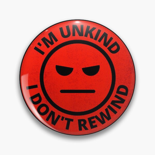 Item preview, I Don't Rewind VHS Grumpy Face designed and sold by MovieVigilante.