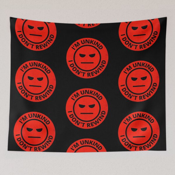 Item preview, I Don't Rewind VHS Grumpy Face designed and sold by MovieVigilante.