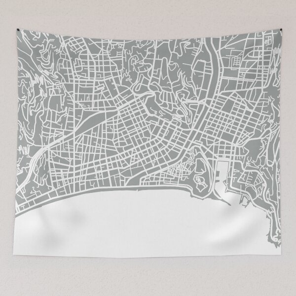 Item preview, Nice Map - Light Grey designed and sold by CartoCreative.