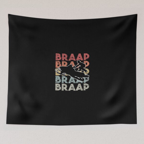 Item preview, Vintage Braap Snowmobile I Retro Snow Sled Gift Idea designed and sold by derekvella.