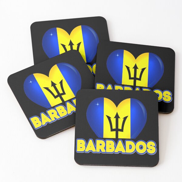 Item preview, Barbados National Flag Heart Graphic designed and sold by JG0024.