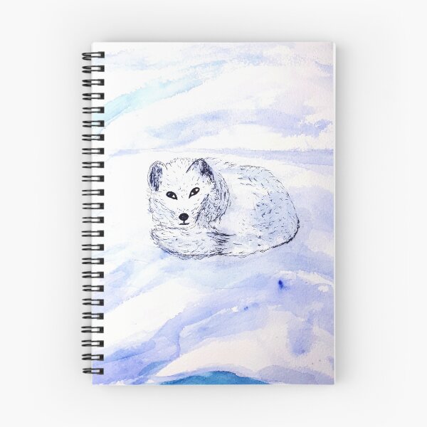 Artikelvorschau, Polarfuchs Chillin (Detail) entworfen und verkauft von SRKFineArt.