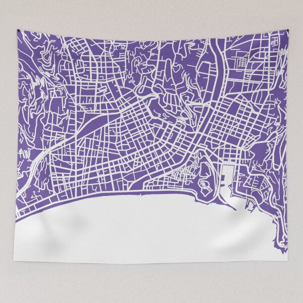 Item preview, Nice Map - Purple designed and sold by CartoCreative.