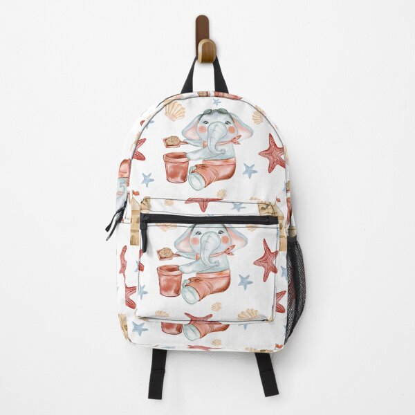 Item preview, Summer Baby Elephant Making Sandcastles at the Beach Playing In The Sand  designed and sold by Hanlar.