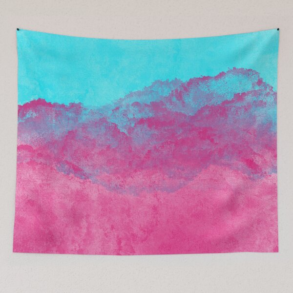 Item preview, Blue Purple Pink watercolor background designed and sold by MamaSweetea.