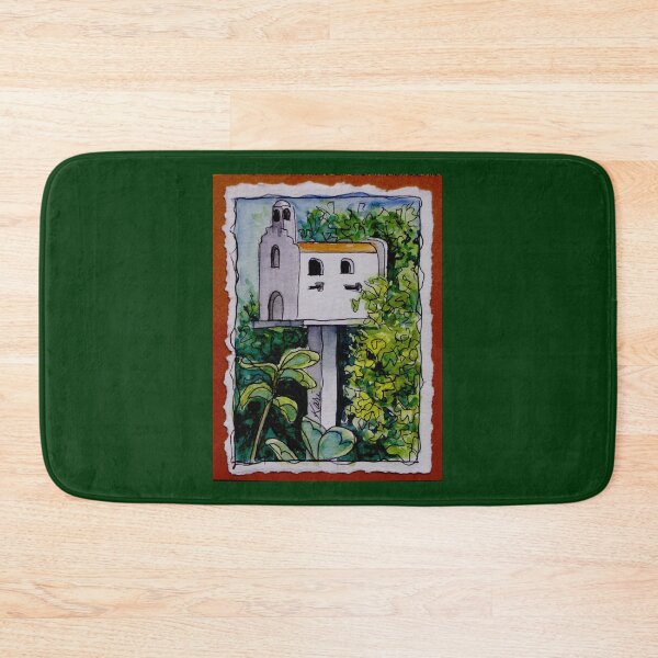 Item preview, Watercolor San Juan Capistrano Mission For The Birds designed and sold by KarisCanvasShop.