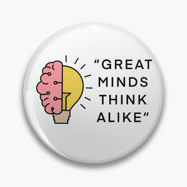Item preview, Great Minds Think Alike designed and sold by aniicreates.