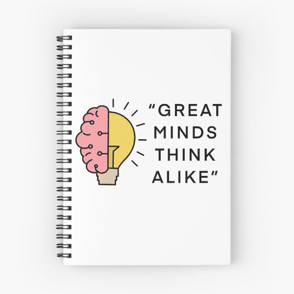 Item preview, Great Minds Think Alike designed and sold by aniicreates.