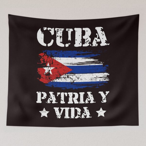 Item preview, Cuba Patria-y-Vida Cuba Freedom Cuba Flag Cuban Pride designed and sold by Capiral Bucketlist.