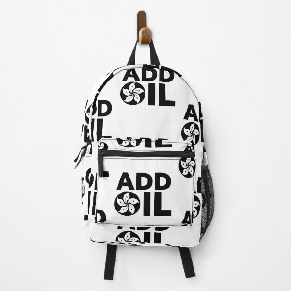 Item preview, Hong Kong Add Oil Protest Design with Hong Kong Flag Black version. designed and sold by Good-Politics.