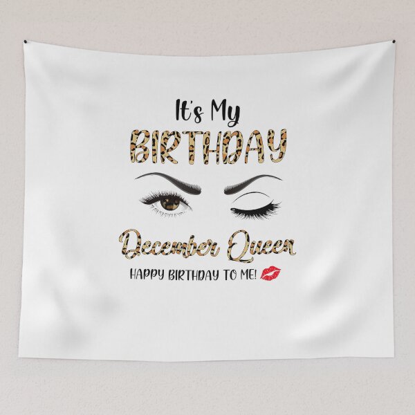Item preview, December Birthday Leopard It's My Birthday December Queen designed and sold by cadieuxart.