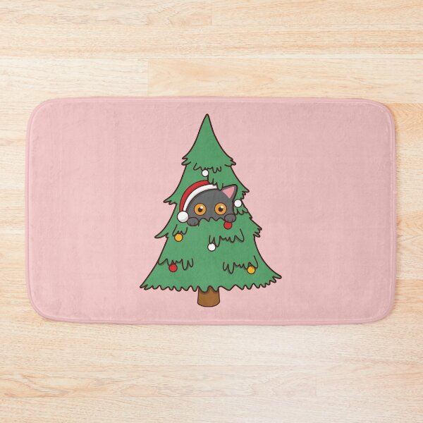 Item preview, Cute Cat Hiding In Christmas Tree designed and sold by Luan Huynh.