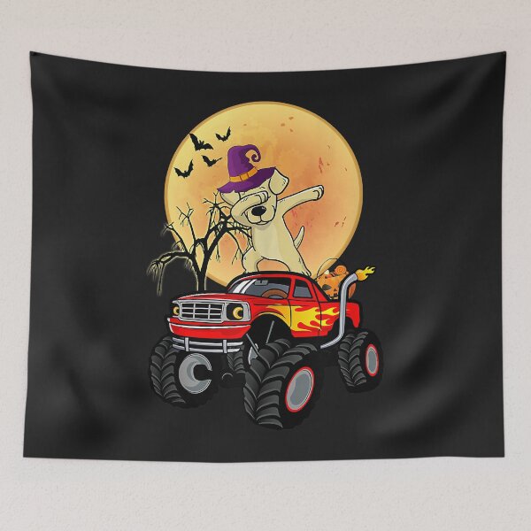 Item preview, Dabbing Labrador Retriever Dog Monster Truck Halloween Tank Top designed and sold by marshapgp.