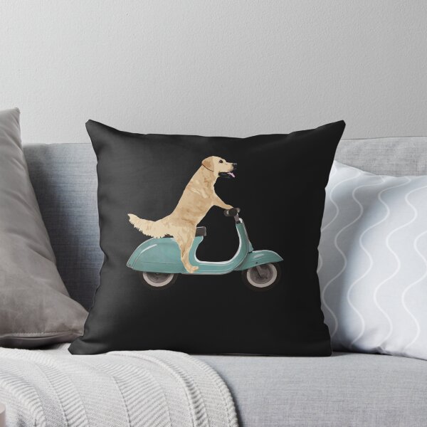 Item preview, Dog on a Scooter Funny Labrador Pullover Hoodie designed and sold by marshapgp.
