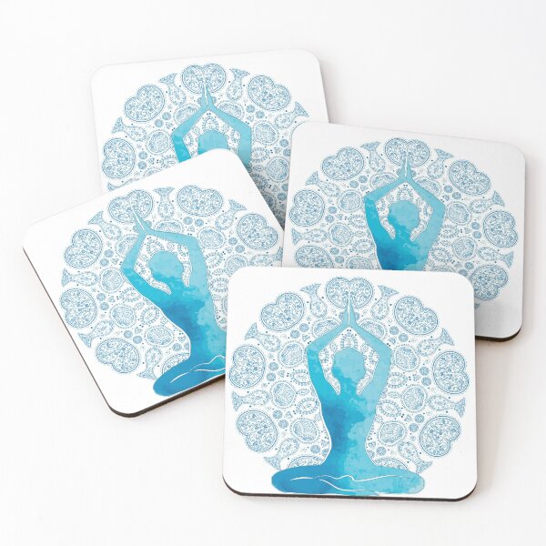 Item preview, Blue Bouddha women's printed t shirt | yoga t-shirt | custom t shirt | yoga t-shirt | namaste t-shirt | women's t-shirt | Namaste designed and sold by PCBoutique.