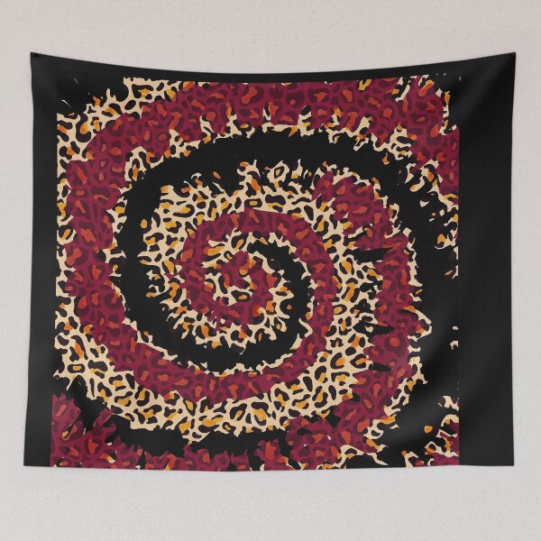 Item preview, Maroon Black Leopard Tie dye designed and sold by SpecialGift79.