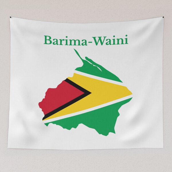 Item preview, Barima-Waini Region Map Design, Guyana. designed and sold by marosharaf.