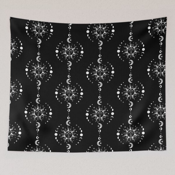 Item preview, Sun and moon phase boho  designed and sold by ShutterKapan.