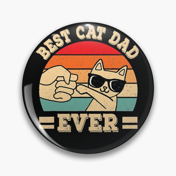 Item preview, Best Cat Dad Ever Funny Cat Lover Retro designed and sold by ClareMadelane.