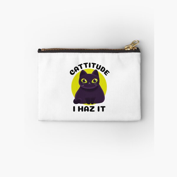 Item preview,  I Haz Cattitude | Cattitude I Haz It | Funny Cute Halloween Cat designed and sold by SunsetCloud.