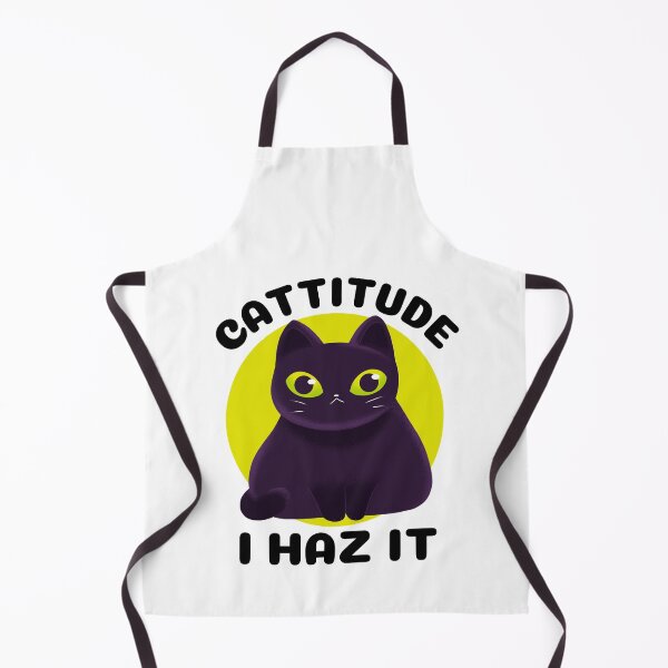 Item preview,  I Haz Cattitude | Cattitude I Haz It | Funny Cute Halloween Cat designed and sold by SunsetCloud.