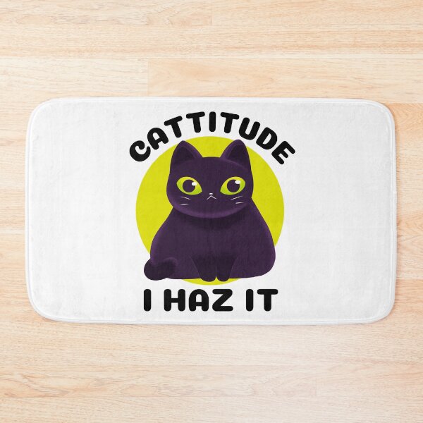Item preview,  I Haz Cattitude | Cattitude I Haz It | Funny Cute Halloween Cat designed and sold by SunsetCloud.