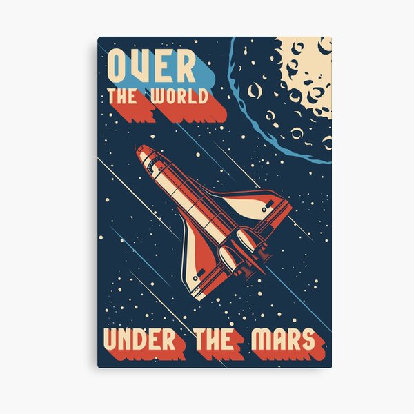 Item preview, Vintage Space Adventure Over The World Under The Mars designed and sold by Vector Scout Lab.