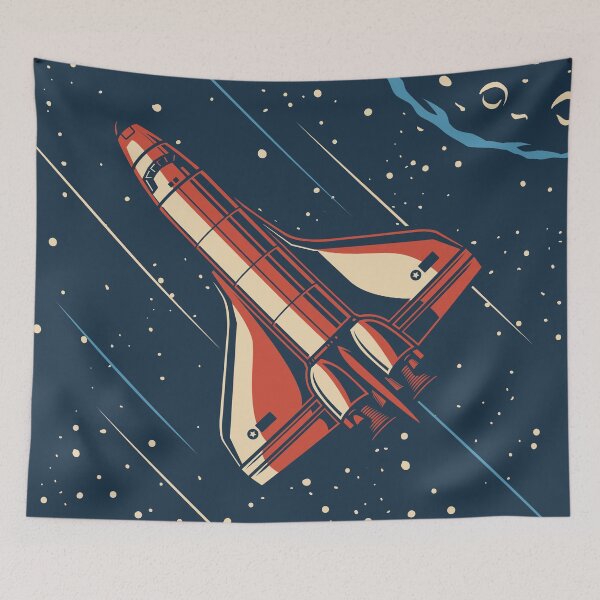Item preview, Vintage Space Adventure Over The World Under The Mars designed and sold by Vector Scout Lab.