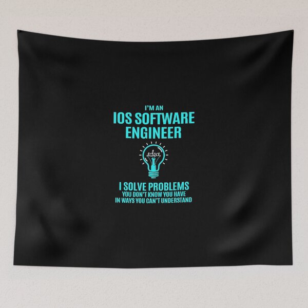Item preview, Ios Software Engineer T Shirt - I Solve Problems Gift Item Tee designed and sold by uillamab.