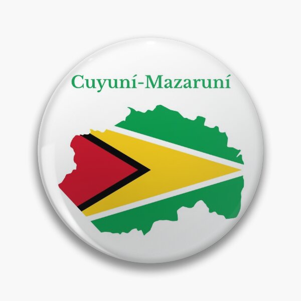 Artikelvorschau, Cuyuni-Mazaruni-Regionskartendesign, Guyana. entworfen und verkauft von marosharaf.