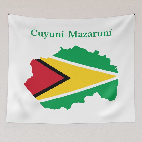 Item preview, Cuyuni-Mazaruni Region Map Design, Guyana. designed and sold by marosharaf.
