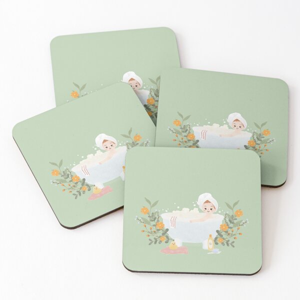 Item preview, little girl taking a bath cute designed and sold by Baalada.