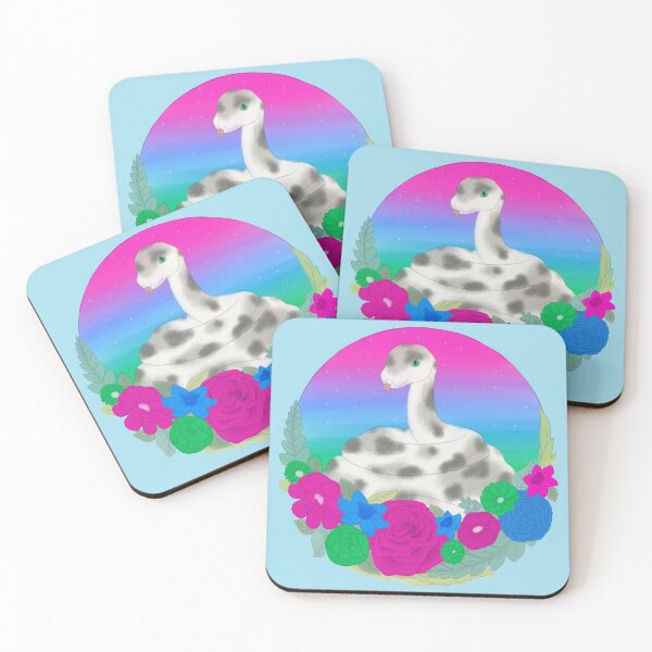 Item preview, Snake in Flowers- Polysexual Pride designed and sold by Honeebunny.