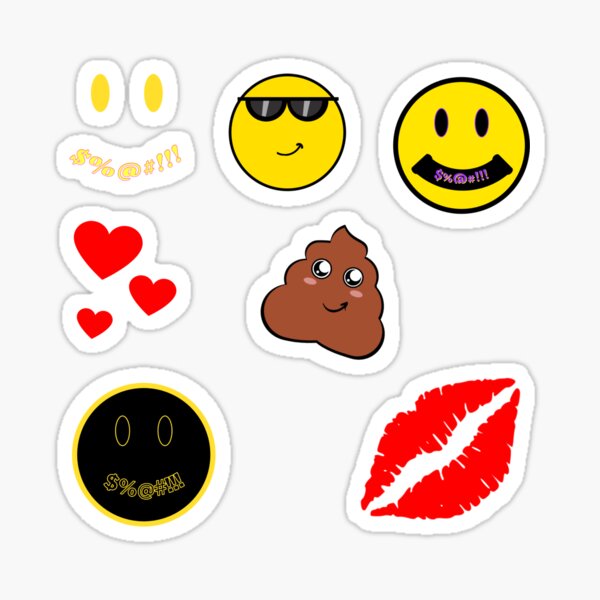 Mixed Emoji Stickers for Sale