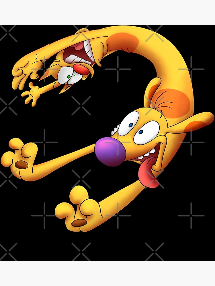 "Catdog Joy! Movie Funny Catdog Cartoon Cute" Art Print By ColorsCatdog ...