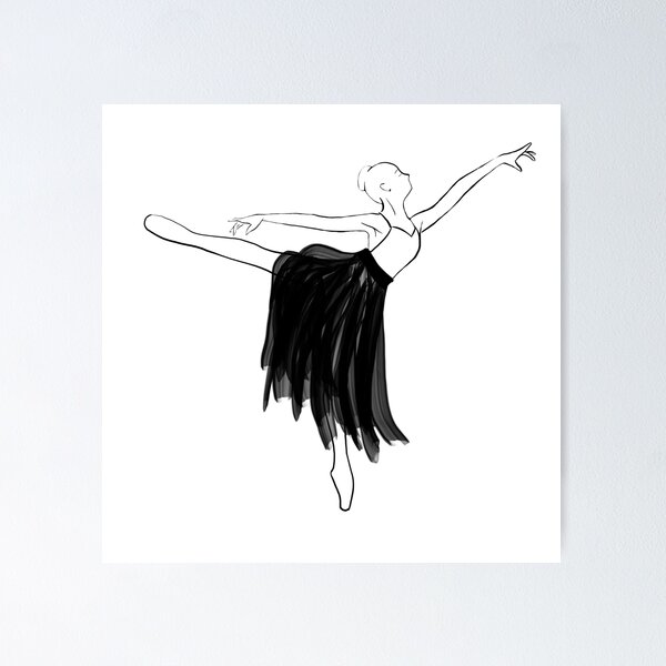 Item preview, ballerina illustration designed and sold by maredesign90.