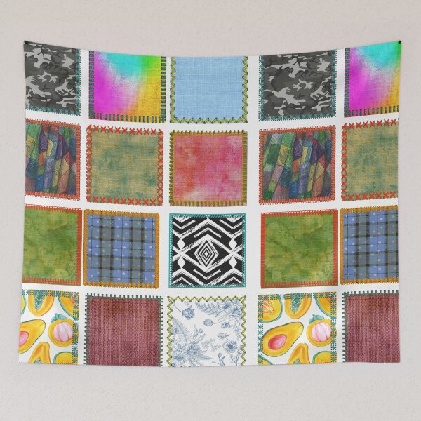 Item preview, Patchwork Pattern - Fabric Swatches, Patchwork Quilt  designed and sold by TheKingdomAttic.