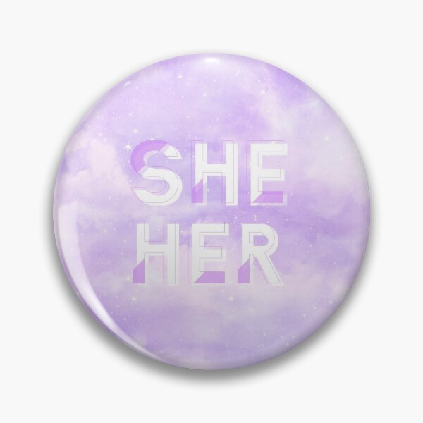 Item preview, Pronouns - She/Her designed and sold by dootdadoodles.