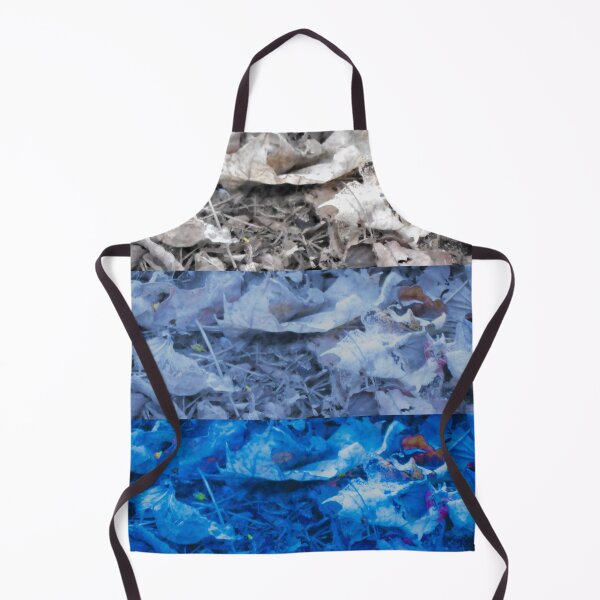 Artikelvorschau, Getrocknete Blätter Foto Stoff Ombre Farben Muster Grau und Blau Tönung Horizontal entworfen und verkauft von H3designs.