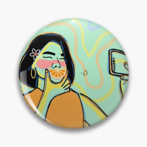 Item preview, Orange Slice Selfie  designed and sold by esmemariang.